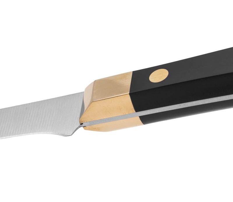 Arcos Carving Knife 12 Inch Stainless Steel. Ham Slicer Knife for Cutting Ham and Meat. Ergonomic Polyoxymethylene Handle and 300mm Blade. Series Regia. Color Black/Gold - Image 5