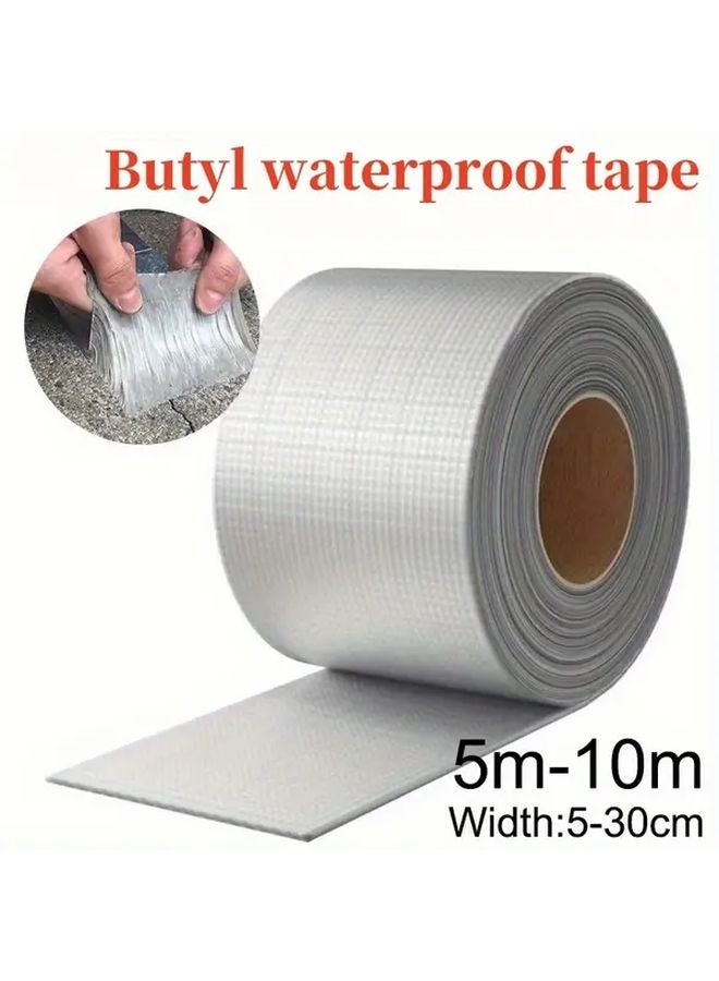 500x15cm Waterproof Aluminum Foil Butyl Tape High Temperature Resistant Self Adhesive Sealant - Image 2