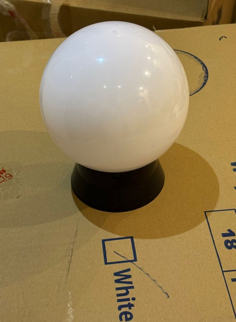 Outdoor Globe Light 15 cm – E27 Base – Fence Top Mount - Image 3