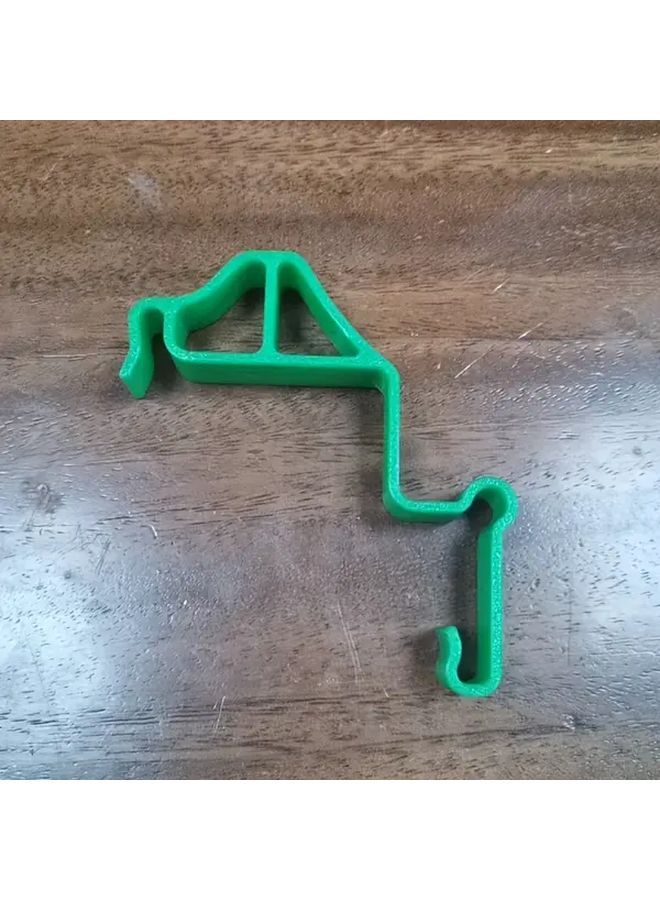 1pc Press To Open Insect Prevention Trash Can Lid Clip Green Black Durable Plastic - Image 1