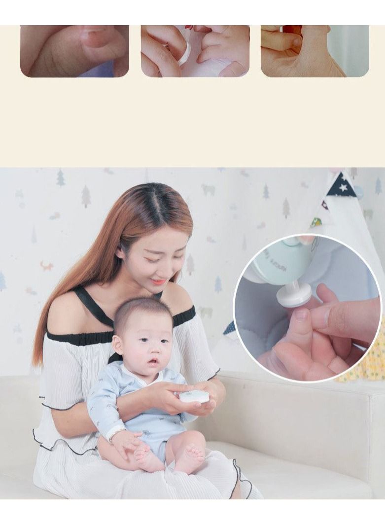 Electric Manicure Set Nail Trimmer For Newborn Toddler Or Adults Toes Fingernails (Pink) - Image 5