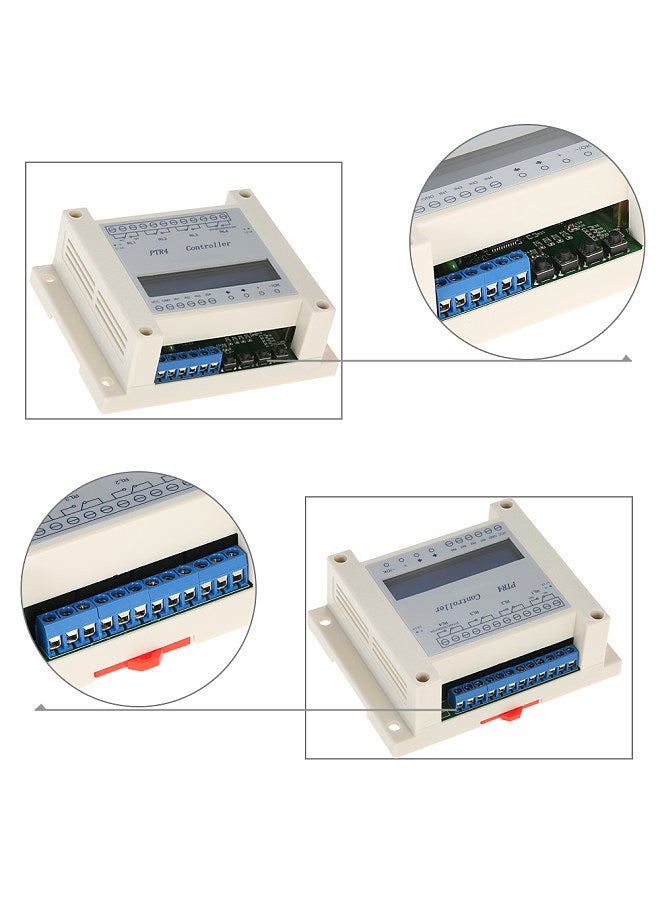 DC6-40V 4-Channel Programmable Digital Time Relay Timer Controller Delay Switch Module Independent Timing Cycle LCD Display