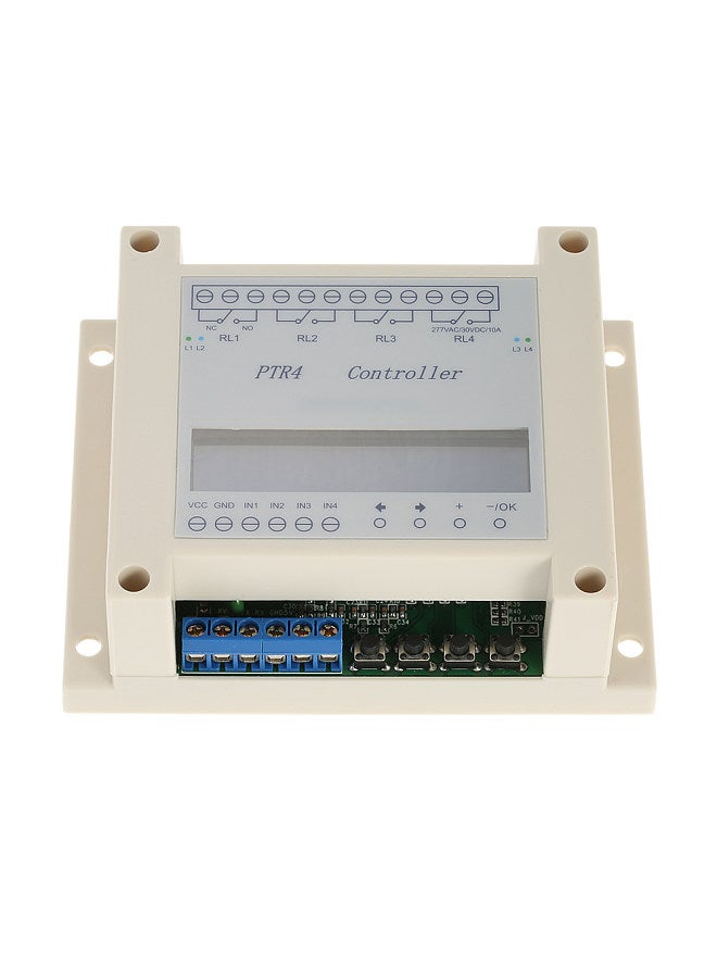 DC6-40V 4-Channel Programmable Digital Time Relay Timer Controller Delay Switch Module Independent Timing Cycle LCD Display