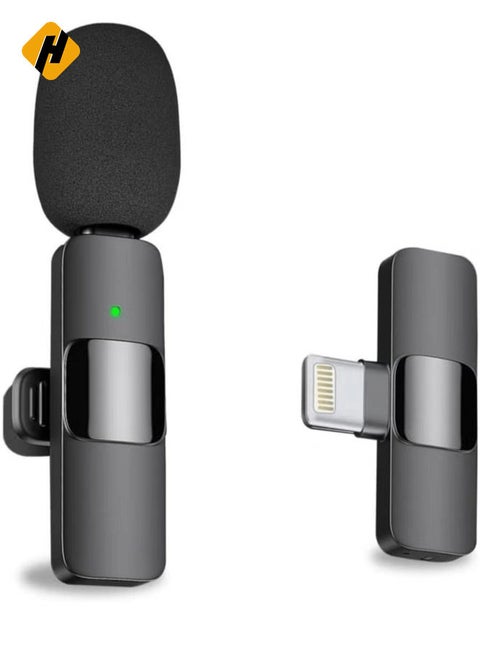 Professional Wireless Lavalier Lapel Microphone for iPhone, iPad - Cordless Omnidirectional Condenser Recording Mic for Interview Video Podcast Vlog YouTubeAbout this item Easy Automatic Connection: T
