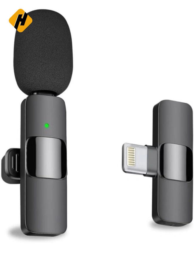 Professional Wireless Lavalier Lapel Microphone for iPhone, iPad - Cordless Omnidirectional Condenser Recording Mic for Interview Video Podcast Vlog YouTubeAbout this item Easy Automatic Connection: T