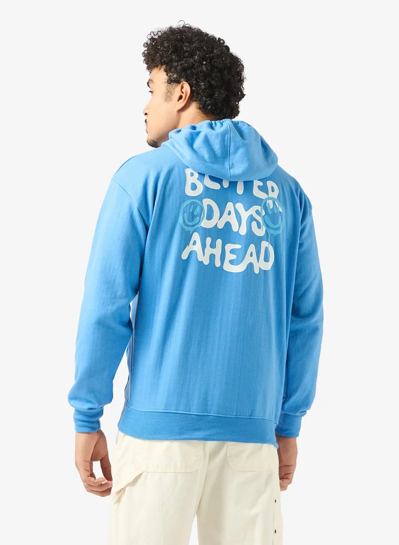 Seventy Five Graphic Print Hoodie