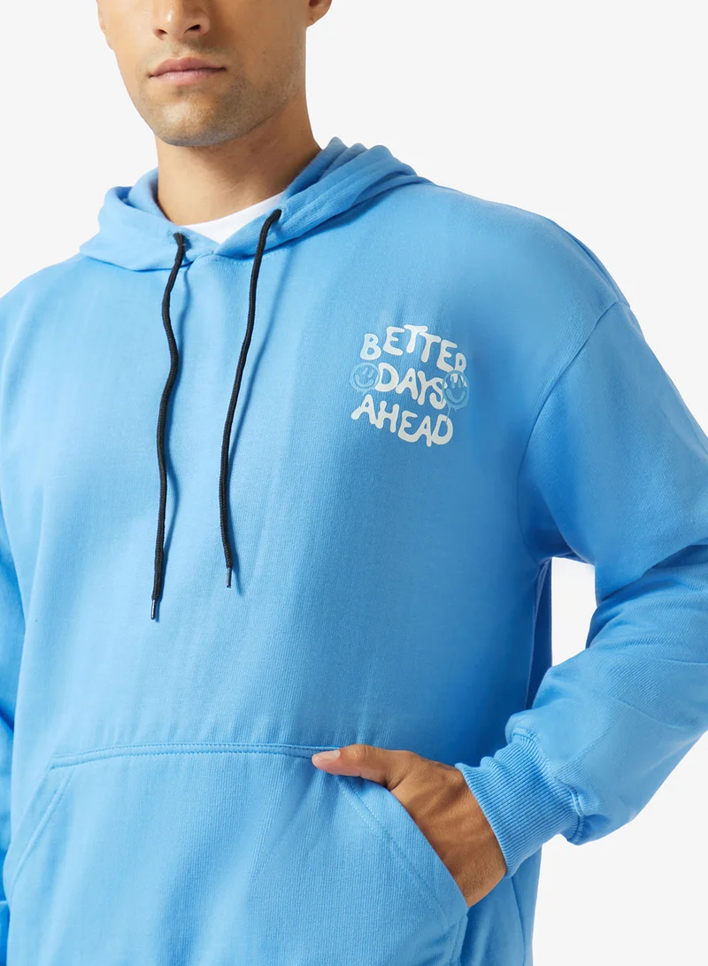 Seventy Five  Graphic Pullover Hoodie for Men | Best Price UAE