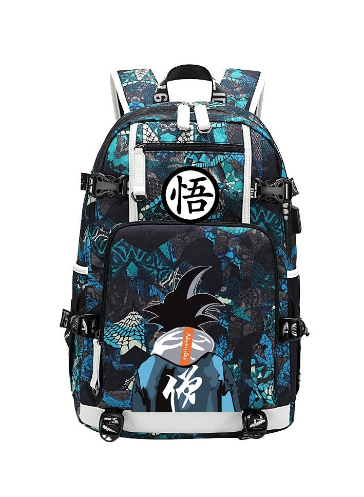 Anime Dragon Ball Goku Schoolbag Boys Middle School Backpack 30*15*47cm - Image 1