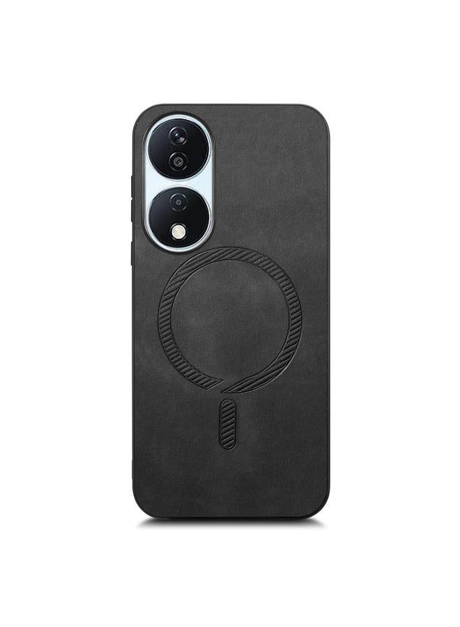 زبون جراب هاتف Honor X7b Retro Magsafe بغطاء خلفي مغناطيسي من البولي يوريثان - Image 2