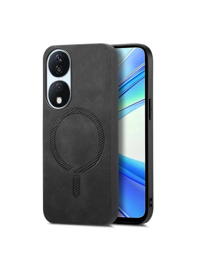 زبون جراب هاتف Honor X7b Retro Magsafe بغطاء خلفي مغناطيسي من البولي يوريثان - Image 1