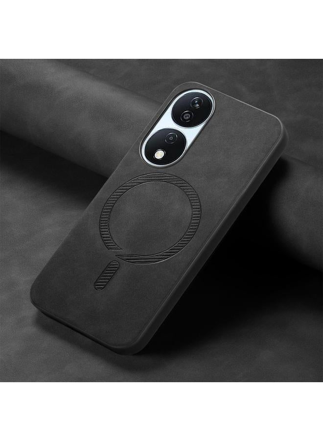 زبون جراب هاتف Honor X7b Retro Magsafe بغطاء خلفي مغناطيسي من البولي يوريثان - Image 4