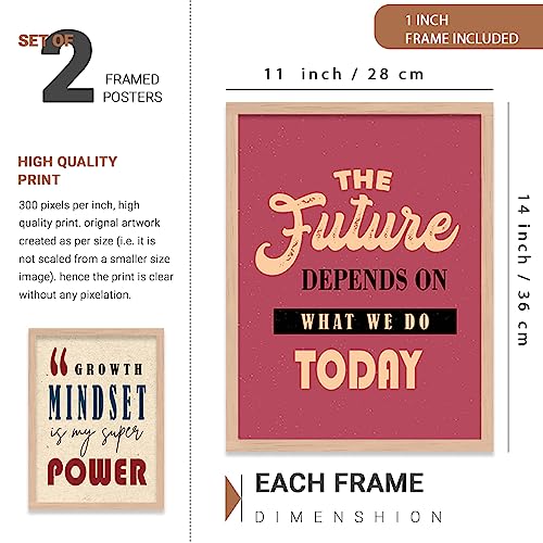 walllane - Motivational Quotes Frame and Wall Hanging for Wall Decor - Frames for Wall Decoration - Wall Poster with Frame - Wall Frames for Home Decor (11 inch x 14 inch) set of 4 cate-002 - Image 3