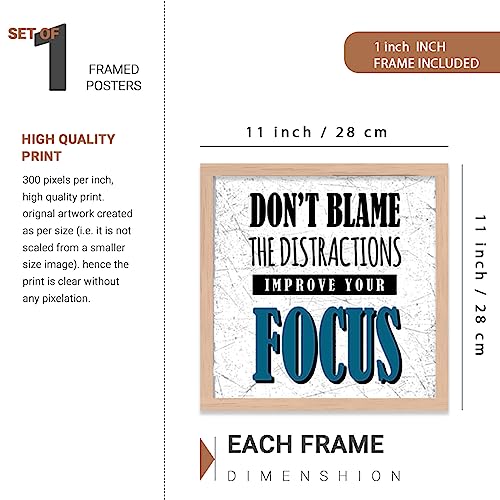 walllane - Motivational Quotes Frame and Wall Hanging for Wall Decor - Frames for Wall Decoration - Wall Poster with Frame - Wall Frames for Home Decor (11 inch x 14 inch) set of 4 cate-002 - Image 2