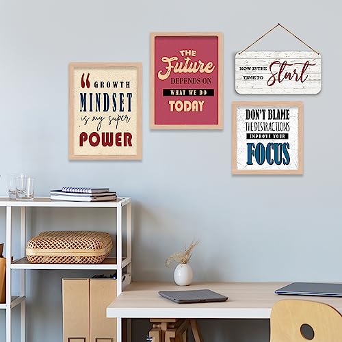 walllane - Motivational Quotes Frame and Wall Hanging for Wall Decor - Frames for Wall Decoration - Wall Poster with Frame - Wall Frames for Home Decor (11 inch x 14 inch) set of 4 cate-002 - Image 5
