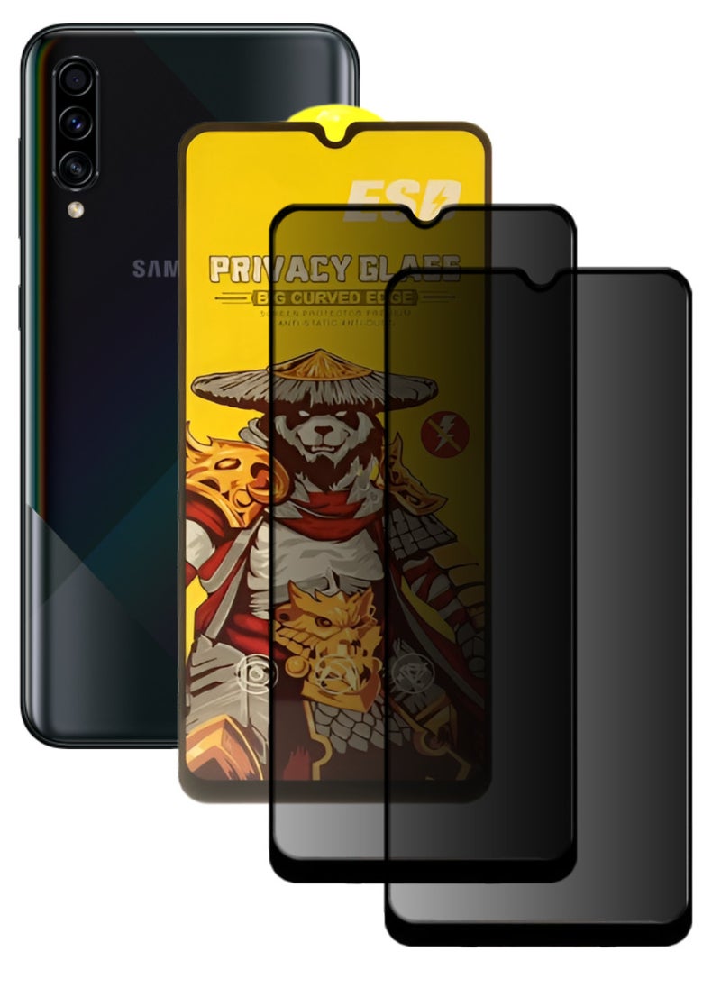 ESD 2 Pieces Tempered Dustproof Privacy Glass Screen Protector Compatible For Samsung Galaxy A70s - Image 1