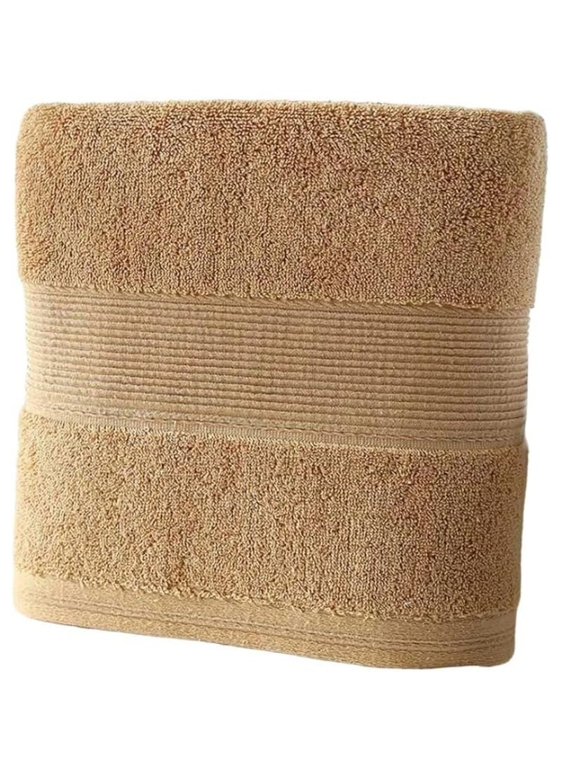 QBED QBED Hotel Bath Towels 100% Egyptian Cotton 70 * 140cm 1 Piece (Beige)  - Image 1