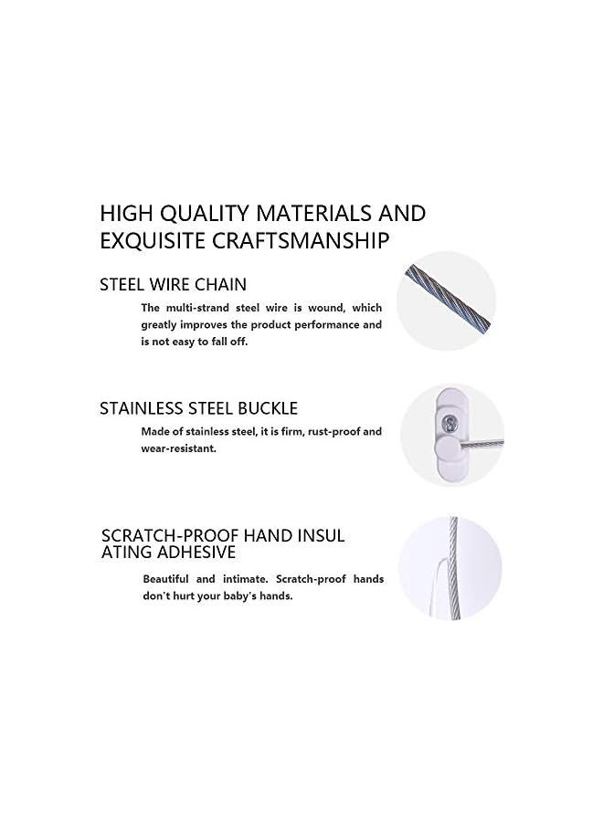 The Bros 4 Pack Window Guard Door Window Lock Sliding Door Locks for Baby Safety Sliding Door Locks Childproof Locks - Image 5