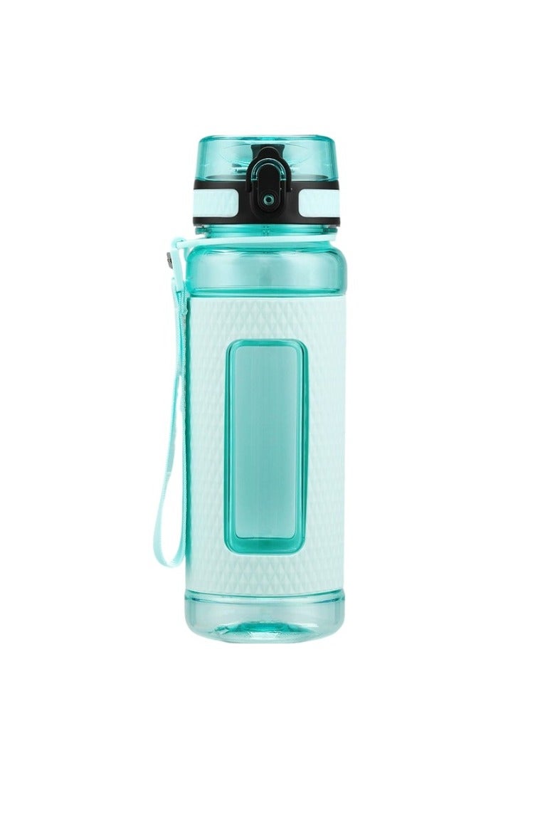 أوسبايس زجاجة مياه رياضية، زجاجة شرب مقاومة للتسرب وخالية من مادة BPA، كوب مياه محمول بسعة كبيرة، قارورة مياه خفيفة الوزن سهلة التنظيف للأطفال والكبار، (قطعة واحدة، أزرق فاتح) - Image 1