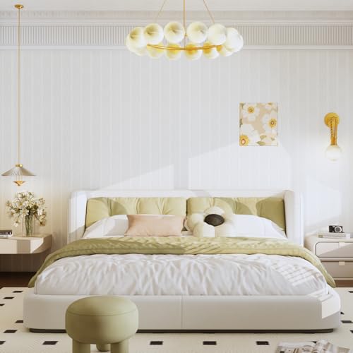 JiffDiff Wallpaper Peel and Stick Textured3D Embossed Wall Paper Stick on Wallpaper Modern Waterproof Self Adhesive Contact Paper173 x 200White - Image 3