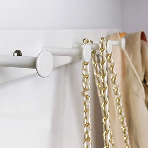 Kelendle Extendable Sliding Wardrobe Hook Rail with Hardware Pull Out Closet Rod Clothing Hanging Hooks Organizer for Home, Office, Hotel (6 Hooks) - Image 5