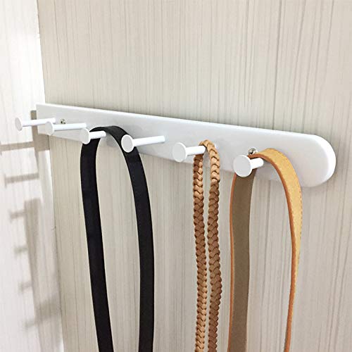 Kelendle Extendable Sliding Wardrobe Hook Rail with Hardware Pull Out Closet Rod Clothing Hanging Hooks Organizer for Home, Office, Hotel (6 Hooks) - Image 4