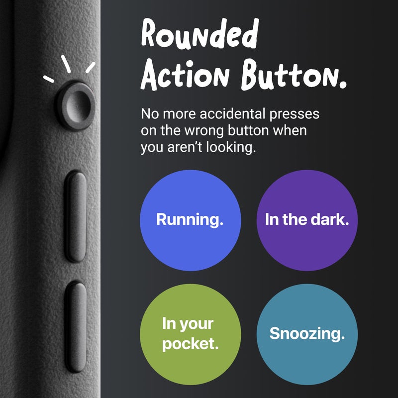 TineeOwl Case for iPhone 17 Pro â€“ MagSafe Compatible, Aluminum Buttons, Camera Control & Rounded Action Button, Slim Textured TPU, Minimalist â€“ DuneX Series - Image 2