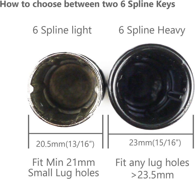 WHEEL CONNECT Lug Nuts Key for Spline Drive - Image 5