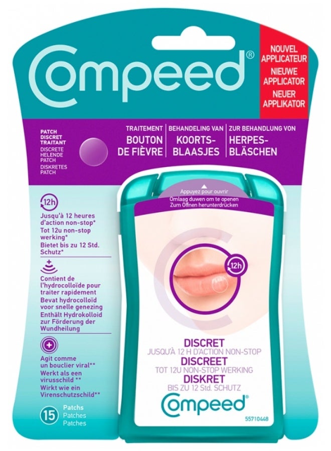 Discreet Patch Treating Fever Blister 15 Patches