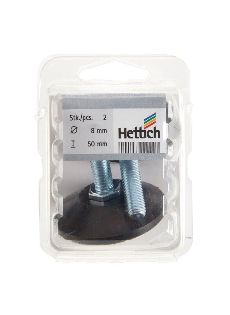 Hettich Hettich Anti Slip Level Screw 8 X 50mm 2 pcs 