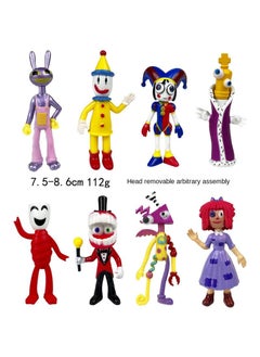 Y&D 8-Piece The Amazing Digital Circus Figurines Model Toys Cake Car Model  - Image 1