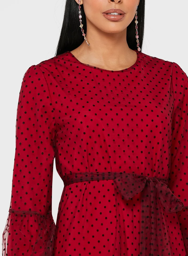 Khizana Polka Dress