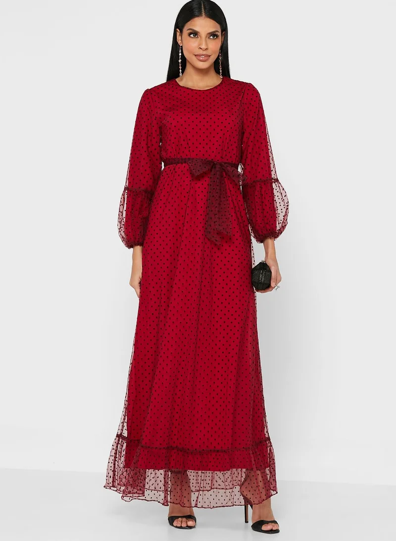 Khizana Polka Dress