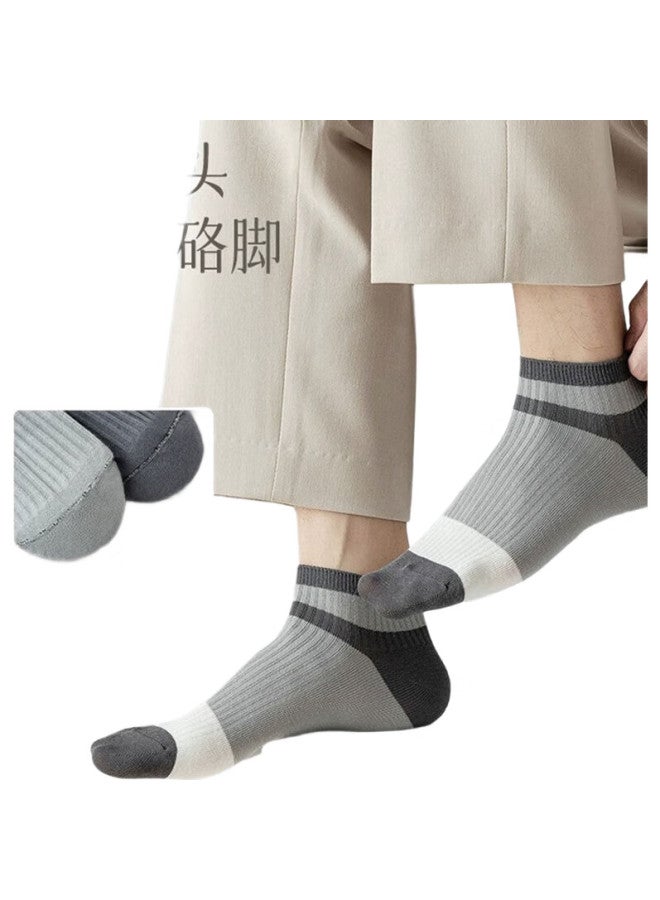 Yimian Men's Socks【100% Cotton】autumn Low-cut Boat Socks Invisible Trend Winter Short Tube Socks Trend 10 Pairs - Image 2