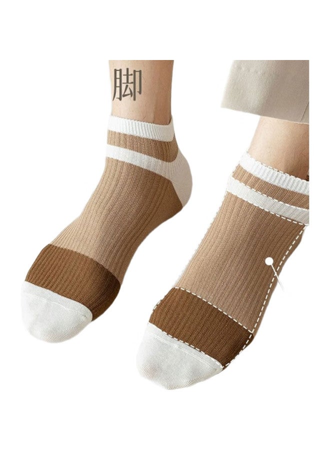 Yimian Men's Socks【100% Cotton】autumn Low-cut Boat Socks Invisible Trend Winter Short Tube Socks Trend 10 Pairs - Image 1