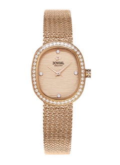 Jovial JOVIAL 1532LRMQ05ZE Women's metal band  Watch, 27mm, Pink Dial  - Image 1