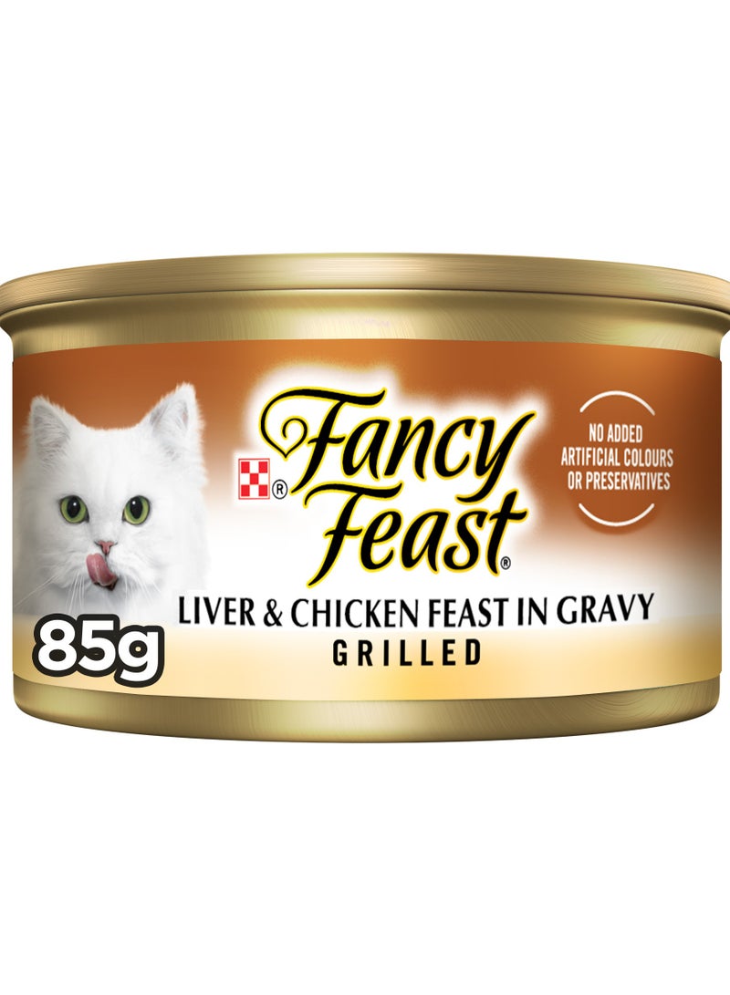 PURINA Fancy Feast Wet Cat Food Grilled Liver And Chicken 85g  - Image 1