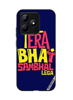 Protective Case Cover For Realme C53 Tera Bhai Sambhal Lega Hindi Quots Design Multicolour
