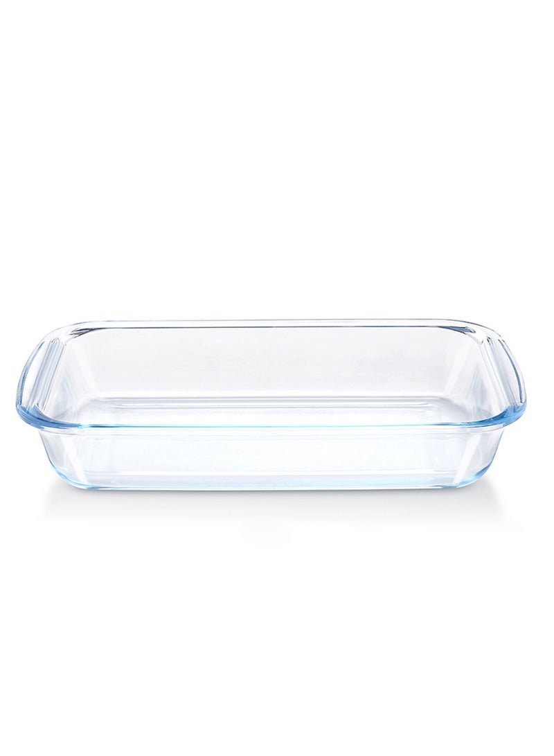 BLACKSTONE 3.0L Rectangle Shape Glass Oven Dish - Premium Borosilicate Bakeware, Oven, Microwave & Dishwasher Safe, Perfect for Baking, Roasting, and Serving - Image 1