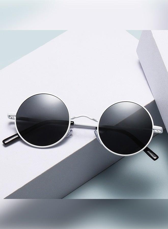 نظارات شمسية معدنية مستديرة ريترو برينس ميرور 801 للجنسين نظارات شمسية مستقطبة - Image 3