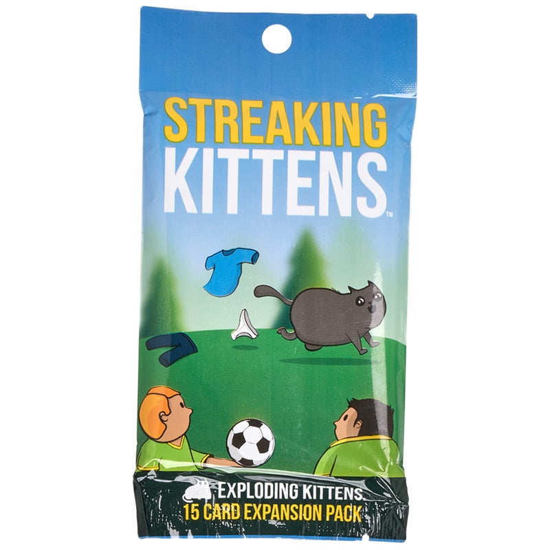 Exploding Kittens Streaking Kittens Expansion Set - A Russian Roulette Card Game for Adults, Teens & Kids, Easy Family-Friendly Party Games - 15 Card Add-on - Image 1