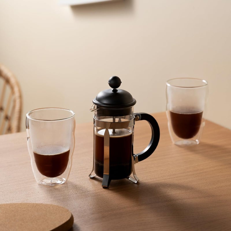 bodum 1913-01 Caféttiera Coffee Maker French Press System, Permanent Stainless Steel Filter, 0.35 Litres, Black - Image 1