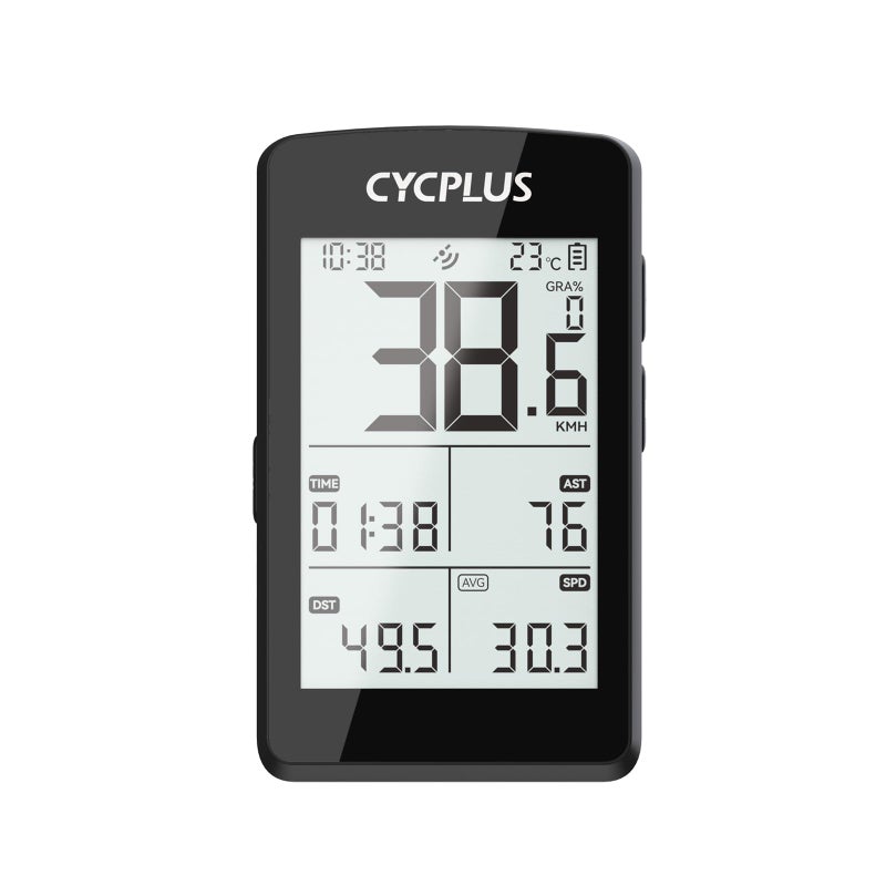 CYCPLUS Bike Computer GPS Wireless, ANT+ Cycling Computer GPS with Bluetooth, 2.8" LCD Screen,100+ Hours Battery Endurance Bike Speedometer with Auto Backlight IP67 Waterproof - Image 1