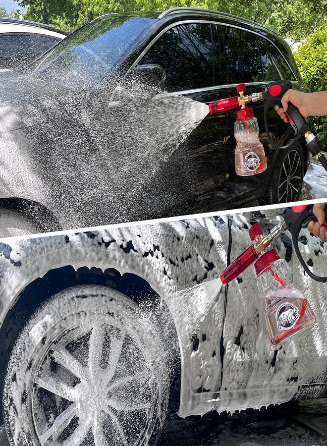 BEAR FORCE Pressure Washer Brass Foam Cannon Foam Generator Snow Foam Lance with 1/4” Quick Connector & 1.25mm & 1.10mm Nozzle for Portland Husky Ryobi Greenworks Pressure Washer - Image 3