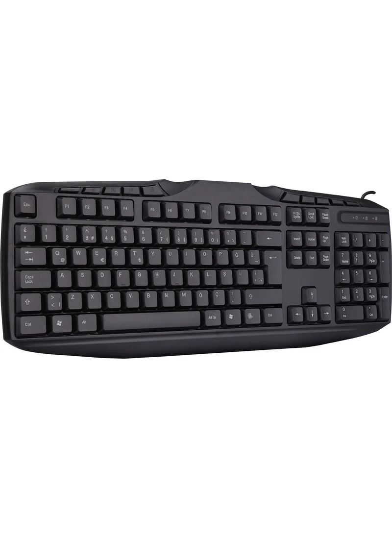 إيفرست Kb-250U Black Usb Multi Media Q Keyboard