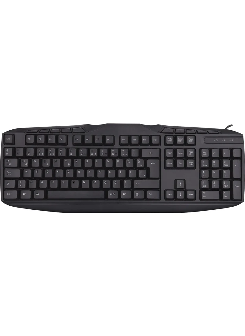 إيفرست Kb-250U Black Usb Multi Media Q Keyboard