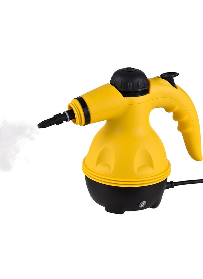 LEXIN - Portable Handheld Steam Cleaner, 1000W Multi-Surface Cleaning Machine with 10 Accessories, 350ml Tank, Yellow/Black - Image 1