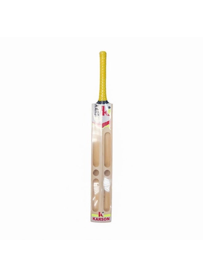 Karson Cricket Bat Kashmiri Willow Groove Back Grn/Lt.Grn (Model 10010134-3) - Image 1