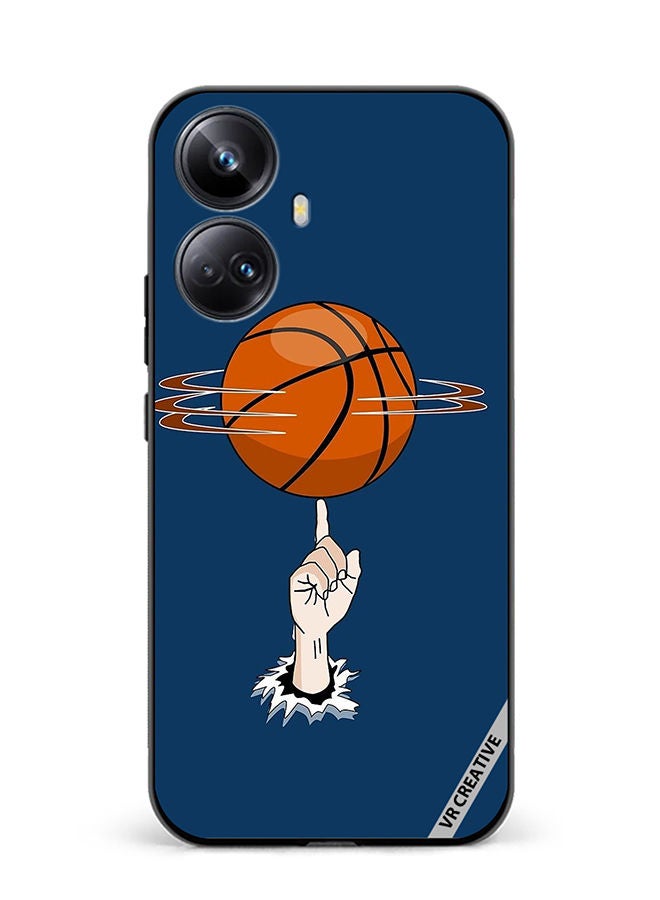 VR CREATIVE Protective Case Cover For Realme 10 Pro Plus Basket Ball In Hand Design Multicolour - Image 1