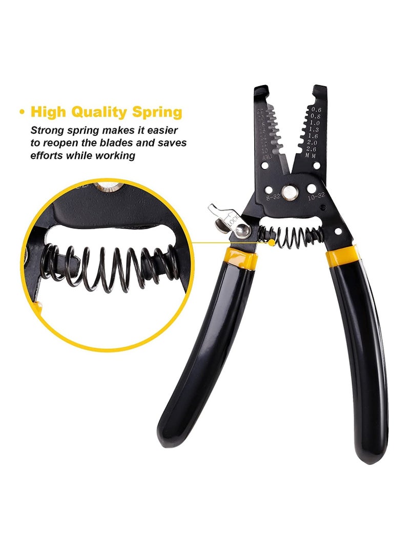 Excefore 7in Wire Stripper 10-22 AWG Cutter Crimper, Copper Wire Stripping Tool And Multi-Function Hand Tool, Professional Handle Design And Refined Craftsmanship  - Image 5