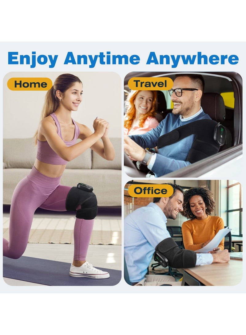 Smart Touch Screen Wireless Heating Knee Massager, Timed Knee Heating Pad, Portable Knee Shoulder And Elbow 3-in-1 Heating Vibration Massager, Relieve Joint Pain and Pressure (single) - Image 4